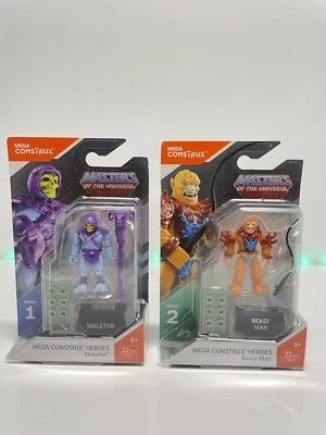 Mega Construx Heroes Series 1 Skeletor And Beast Man Series 2 MOTU - Image 1 of 4