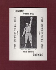 EDDIE COLLINS, Athletics ~ 1914 Polo Grounds Game card WG4 | 1973 TCMA Reprint A