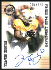 2001 Press Pass SE Autographs Silver #14 Travis Henry /250