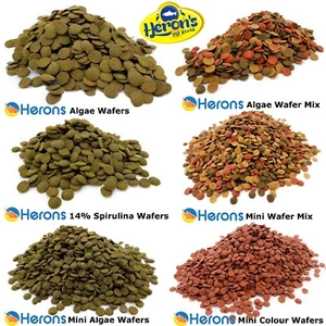 HERONS Premium Algae Wafers, Wafer Mix, Spirulina Wafers etc. LOACH PLECO FOOD - Picture 1 of 11