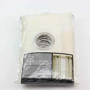 Miller Curtains 63 x 48" Sheer Preston Brushed Nickel Metal Grommet Panel, Beige - Picture 1 of 5