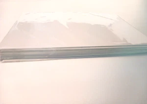 Lot 20 Comic Book Backing Boards & Reseal Adhesive Bags White Used Once Clean - Picture 1 of 24