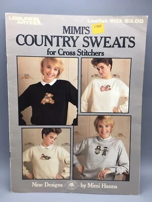 Mimi's Country Sweats Cross Stitch Pattern Leasure Arts Leaflet 503 - Image 1 of 2