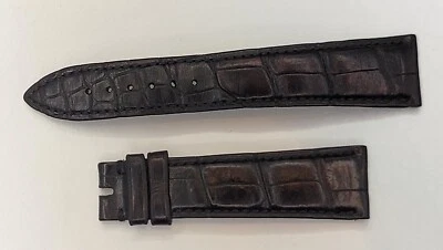 正品宝玑黑色皮革表带 20/16 毫米 74+111 毫米 IQJ — 第 1/2 张图片