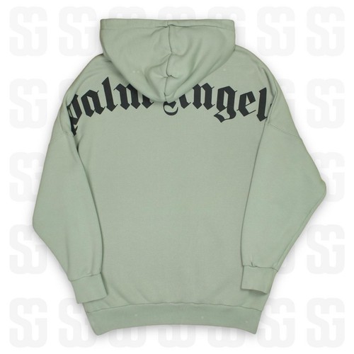 Felpa con cappuccio Palm Angels logo OTH taglia S verde