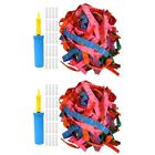 2 Pcs Party Balloons Longs With Pump Giant Rocket Baby Decorations Decorate Bar