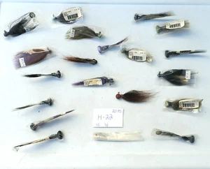 Hair Jigs - 2 Jig Lot, mIx Weight & Color Jigs - Fishing Tackle LOT - H - 22 - Picture 1 of 1