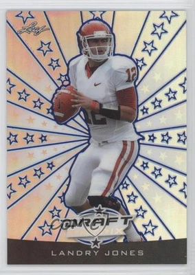 2013 Leaf Draft Matrix Blue Landry Jones #DM-LJ1 Rookie RC - Image 1 of 2