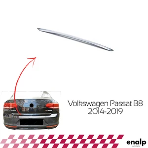 Guarnizione inferiore cromata bagagliaio posteriore per Vw Passat B8 2014-2019 - Foto 1 di 5