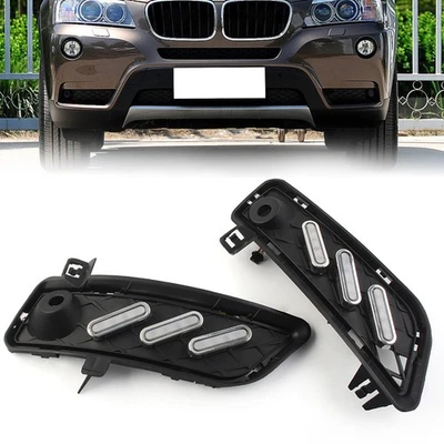 LED DRL Dynamic Daytime Running Light Turn Signal Lamp For BMW X3 F25 2009-2013 - Imagem 1 de 4