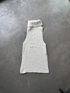 Free People Pullover Weste weiß ärmellos Rollkragen Small - Bild 1 von 6