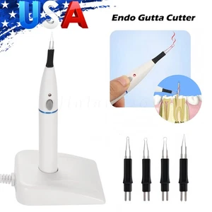 Dental Endo Gutta Percha Teeth Tooth Gum Cutter & 4pcs Heated Cutter Tips - Picture 1 of 24