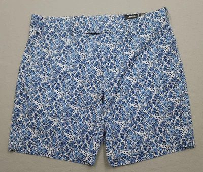 Shorts masculinos RLX Ralph Lauren 40 ajuste sob medida azul branco 124º US Open golfe chinos - Imagem 1 de 4