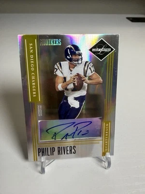 Philip Rivers 2006 Leaf Limited Monikers Gold Spotlight Auto SSP /17 #31 - Image 1 of 4