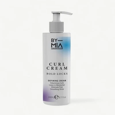BY MIA Curl Cream for Curly Hair, 240 ml – Leave-In Curling Cream for Wavy Hair - Image 1 of 4