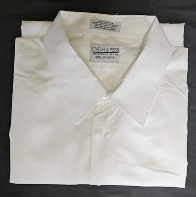 JOSEPH & FEISS Men Shirt Size 3XL (19) 38/39 White Long Sleeve - Image 1 of 4