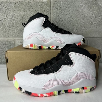 Nike Air Jordan AJ10 Retro GS Blanco TOUTH Talla 5.5 MUJER 7 BV1843-176 Foto 1 de 4