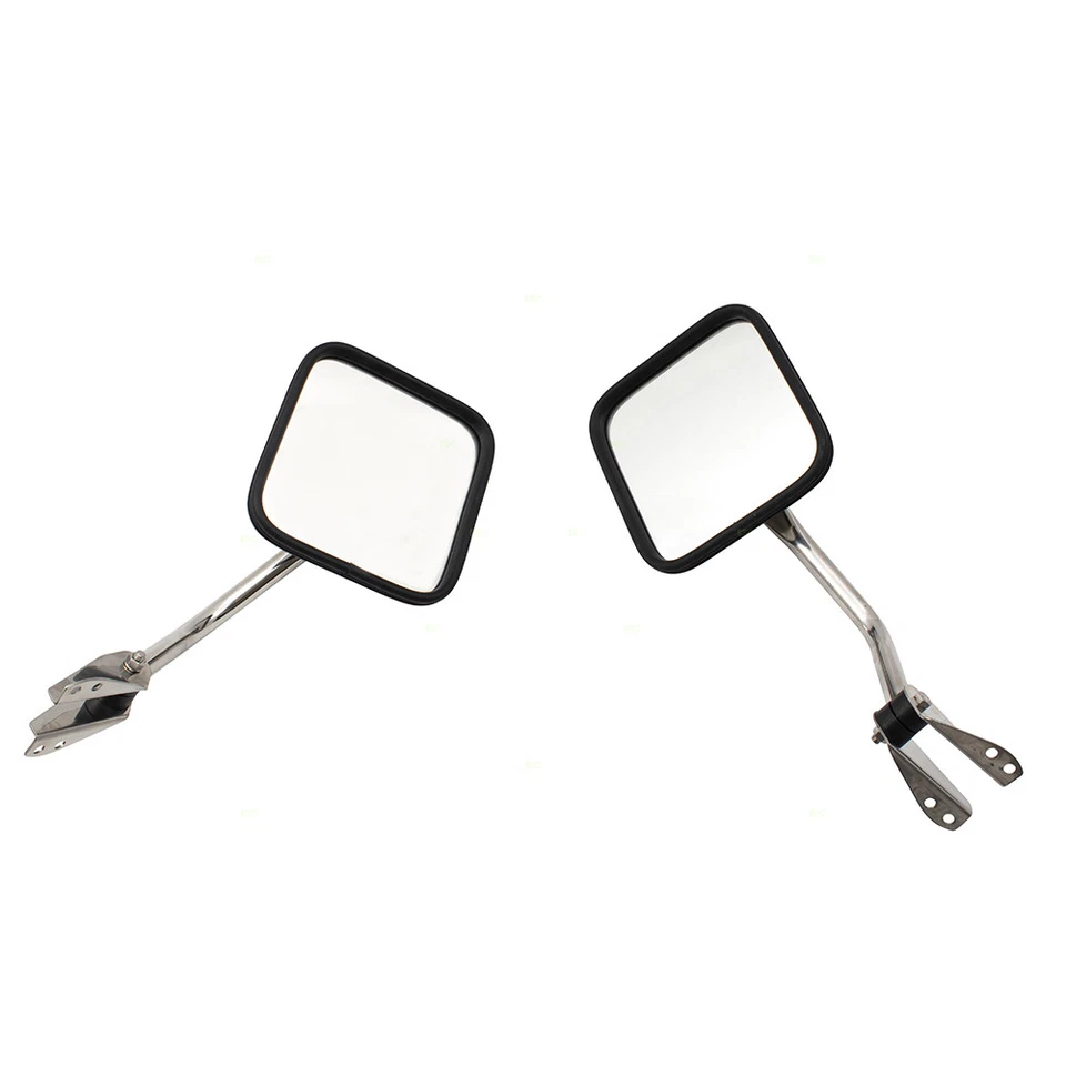 Fits 1959-1983 CJ5 Manual Mirror Set 1959-1975 CJ6 1976-1986 CJ7 1959-1966 DJ3 - Image 1 of 4
