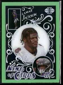 2021 Panini Illusions #KC-3 Lamar Jackson King of Cards Emerald - Picture 1 of 2