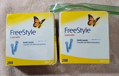 Lancetas FreeStyle 200, 2 cajas 400 en total. Exp 2027/10 Foto 1 de 4