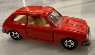 Tomica Vintage Nº Honda Civic 85 1:57 naranja 1974 Japón - puertas abiertas, en muy buena condición Foto 1 de 4