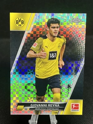 2021-22 Topps Cromo Bundesliga #29 Giovanni Reyna X-Fractor /250 Foto 1 de 2