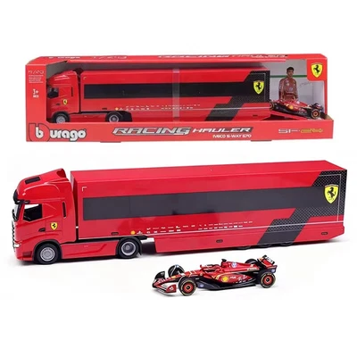 Camión de transporte Bburago 1/43 Ferrari SF24 IVECO S-Way 570 F1 Racing Team Foto 1 de 4