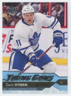 2016-17 UPPER DECK Zach Hyman YOUNG GUNS RC ROOKIE - Image 1 of 2