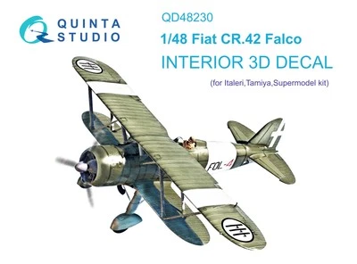 Quinta Studio 1/48 Fiat CR.42 Interni stampati in 3D e colorati (Italeri) - Immagine 1 di 4
