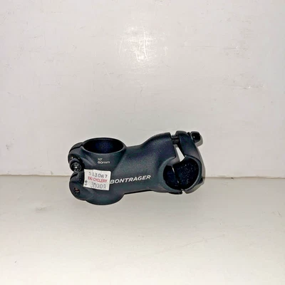 New 513067 Bontrager stem 60mm ext 1- 1/8" +/-10º black 25.4 clamp - Image 1 of 3