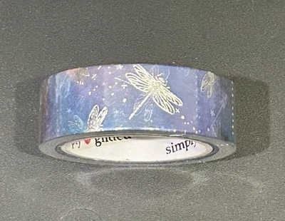 Nuevo rollo de cinta washi Simply Gilded Dragonfly 15 mm Foto 1 de 3