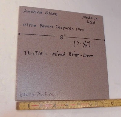 1 peça. Cardo-Pálido Roxo - Bege: 8" Azulejo Cerâmico Americano Olean Salpicado - Imagem 1 de 4