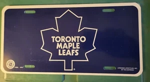 Vintage New Old Stock Toronto Maple Leafs NHL Hockey Plastic License Plate - Picture 1 of 1