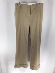 Tapemeasure Womens Pants 4 Beige Brown Pinstriped 3 Pockets. - Picture 1 of 9