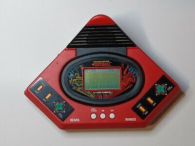 Talking Football Electronic Hand Held Table Top Game Vintage 1986
