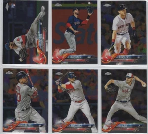 2018 RED SOX 40 Card Lot w/ TOPPS CHROME UPDATE TEAM SET 24 WORLD SERIES Champs - Picture 1 of 2