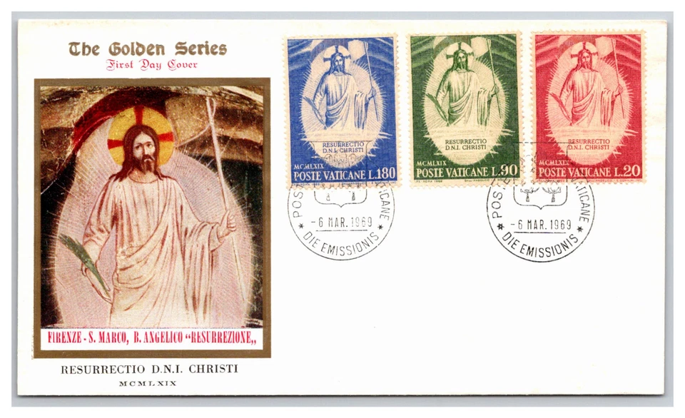 VATICAN Cubierta a todo color en caché sin dirección sin sellar primer día de emisión V15 Foto 1 de 1