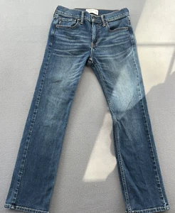 Abercrombie & Fitch Jeans Youth Sz 13/14 Dark Wash Straight Leg - Picture 1 of 13