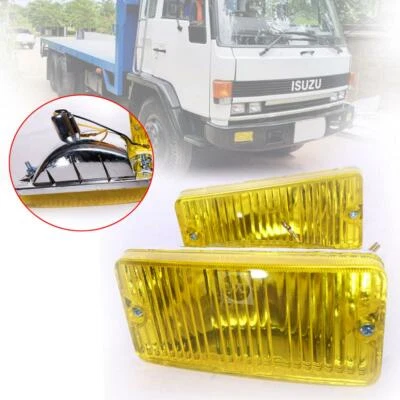 PAR DE LUCES DE PARACHOQUES DELANTERO DERECHO DERECHO AJUSTE ISUZU ROCKY FSR FTR 175 195 1984-1995 Foto 1 de 4