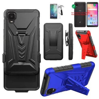 Phone Case for Alcatel TCL A3 ( Tracfone ) / TCL A30 Holster Build-in Kickstand - Image 1 of 4