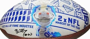 Mascot OTY Blue NFL Football Foto Ball Indianapolis Colts Blood Drive 2022 - Picture 1 of 7