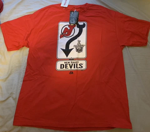 NJ NEW JERSEY DEVILS 2012 STANLEY CUP PLAYOFFS T SHIRT NHL NWT RARE VINTAGE Cover