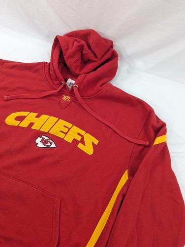 VETEMENTS Felpa con cappuccio NFL Kansas City Chiefs Rosso Giallo con Logo Media