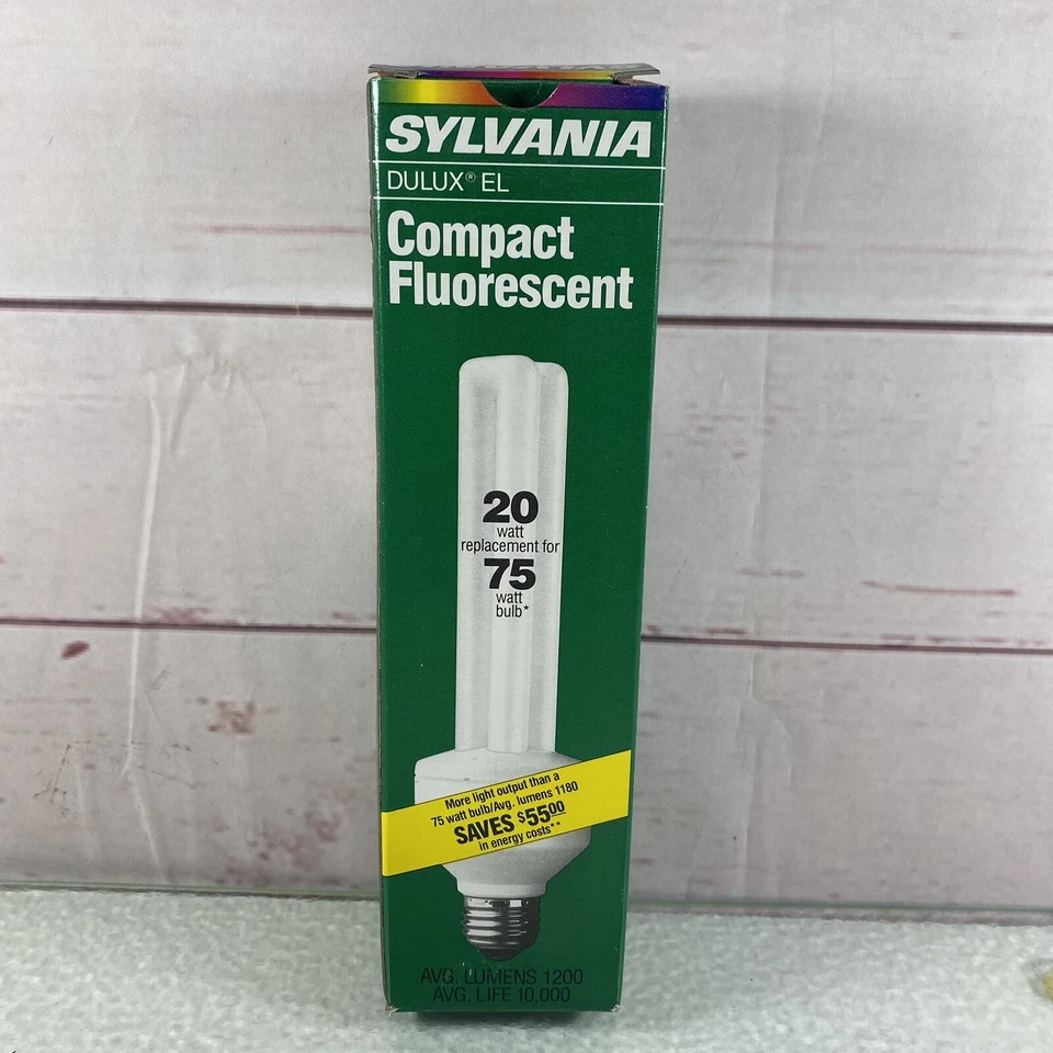 SYLVANIA DULUX El 20w CFL Bulb 2700k 82 CRI #29105 Cf20el/827/med