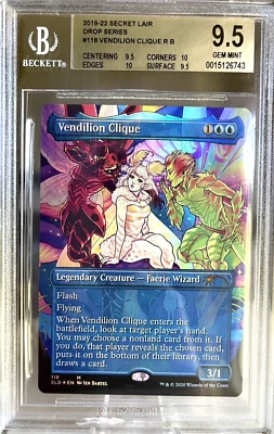 Vendilion Clique Mythic Foil Faerie Wizard MTG Secret Lair 118 BGS 9.5 GEM MINT - Image 1 of 2