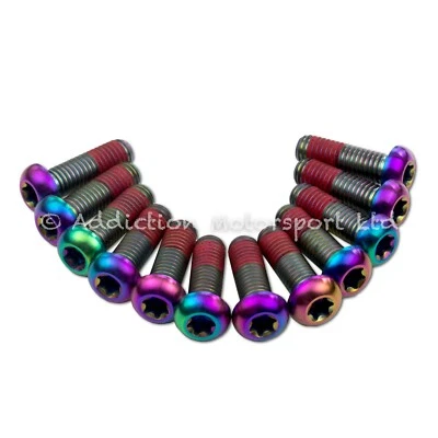 12x KTM 990 Supermoto 2011-2013 Rainbow Titanium Front Disc Rotor Bolts Screws - Image 1 of 3