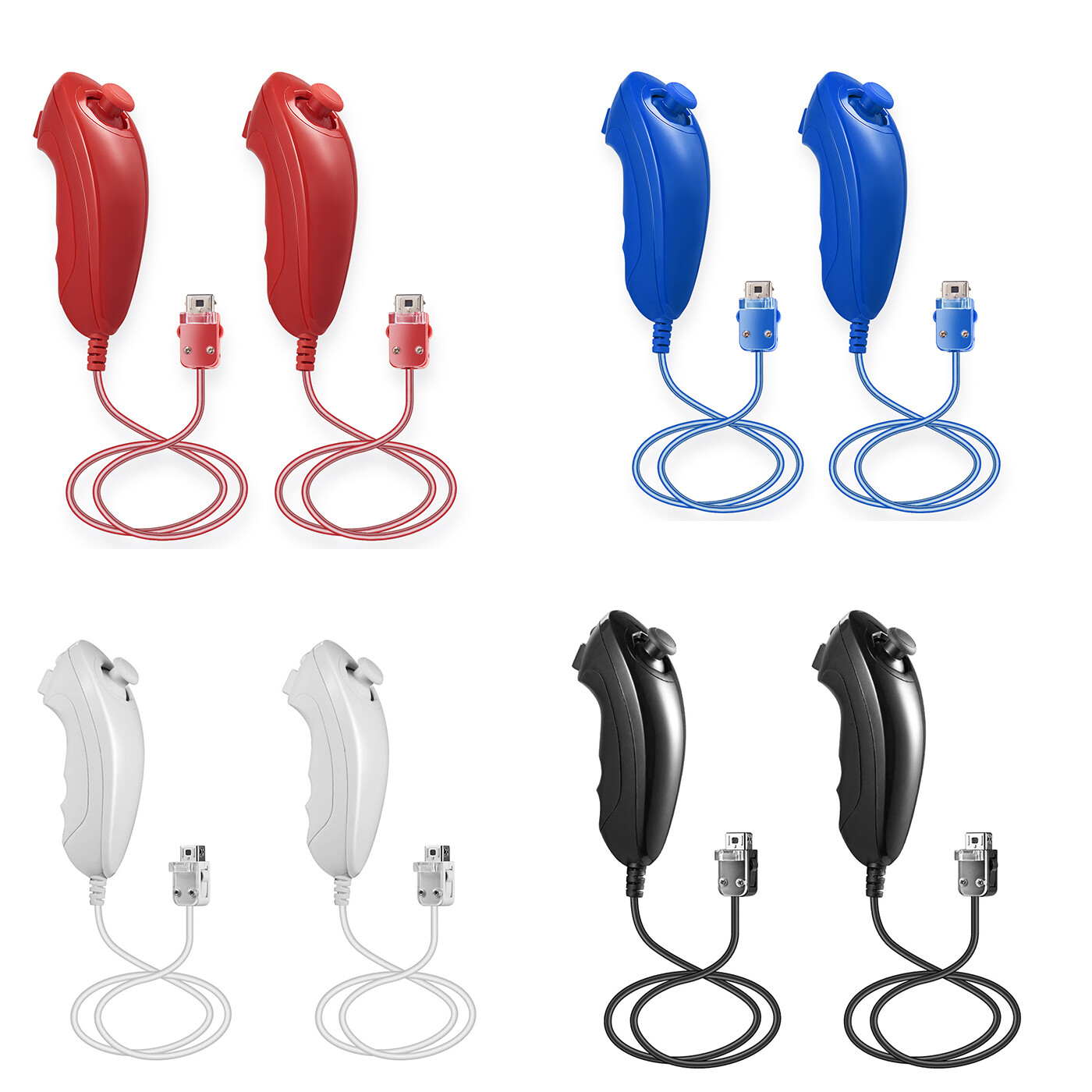 Built in Motion Plus Remote Controller&Nunchuck For Nintendo Wii/Wii U