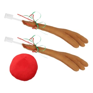 Reindeer Car Decorations Christmas Car Ornaments Reindeer Car Kit - Picture 1 of 12