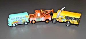 Disney Pixar Cars 3 VW AG Bus Hippie Van Tow Mater Truck Miss Fritter School Bus - Picture 1 of 7