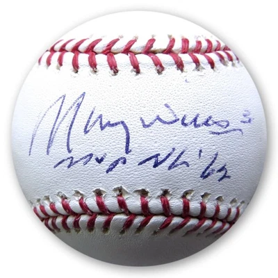 Maury Wills Signed Autographed MLB Baseball Dodgers "MVP NL '62" JSA AD30288 - Image 1 of 3